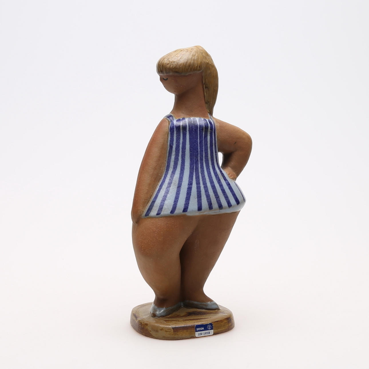 LISA LARSON, figur, "Dora", delvis glaserat stengods.