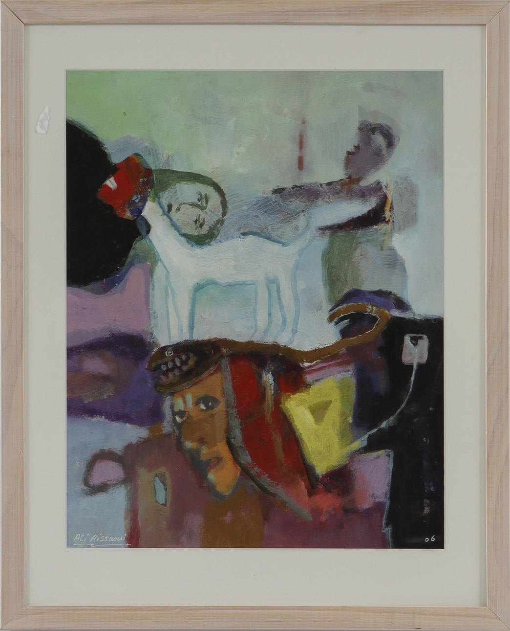 ALI AISSAOUI. blandteknik, sign o dat -06.