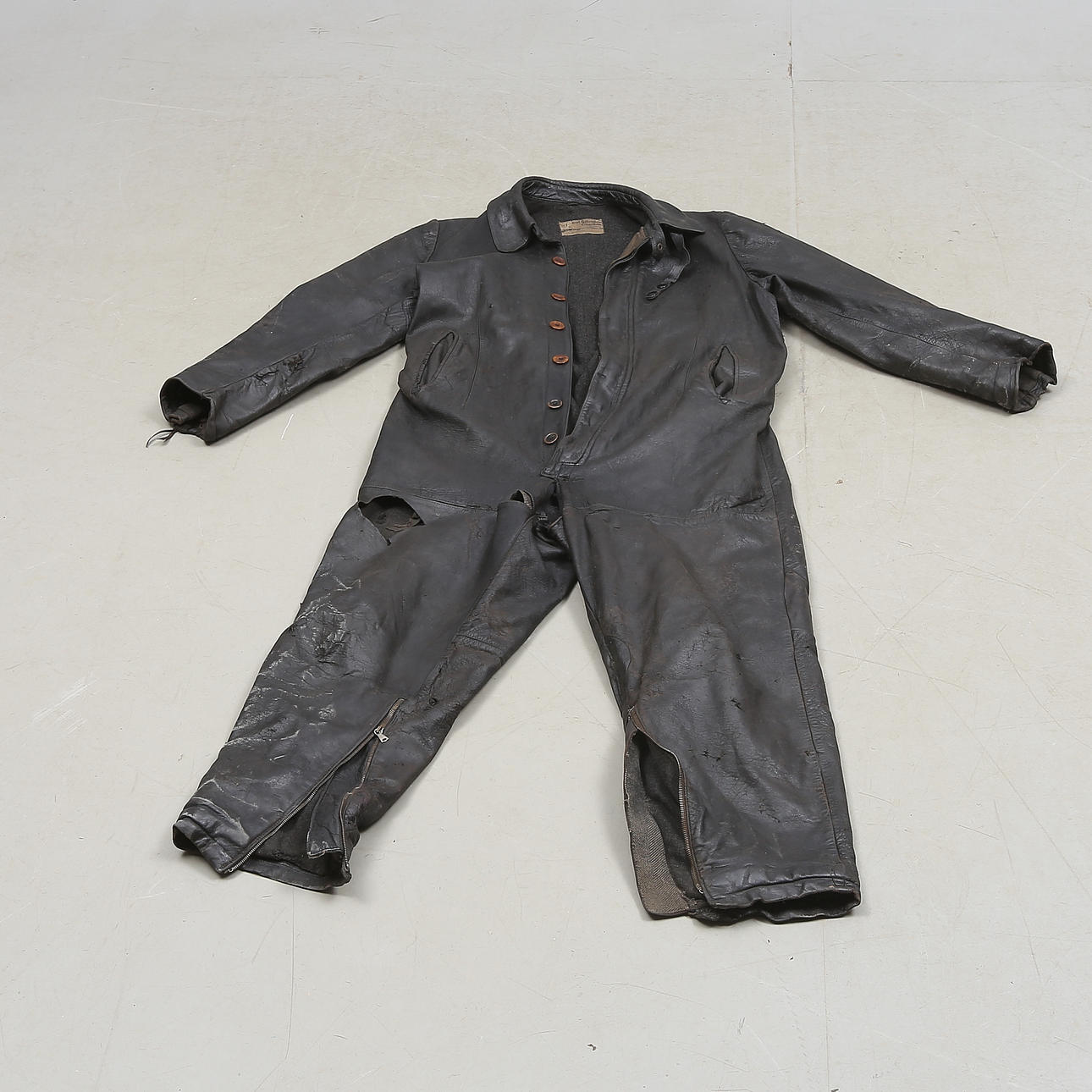 FLYING COAT, leather, Air Force, Germany, probably 1940s.