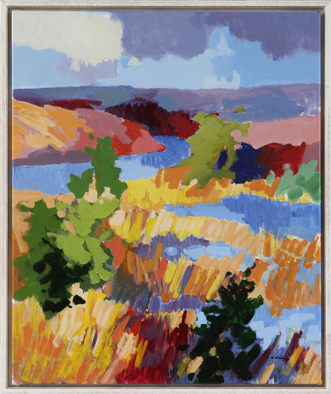 LARS BJÖNNI ANDERSSON. akryl på duk, sign.