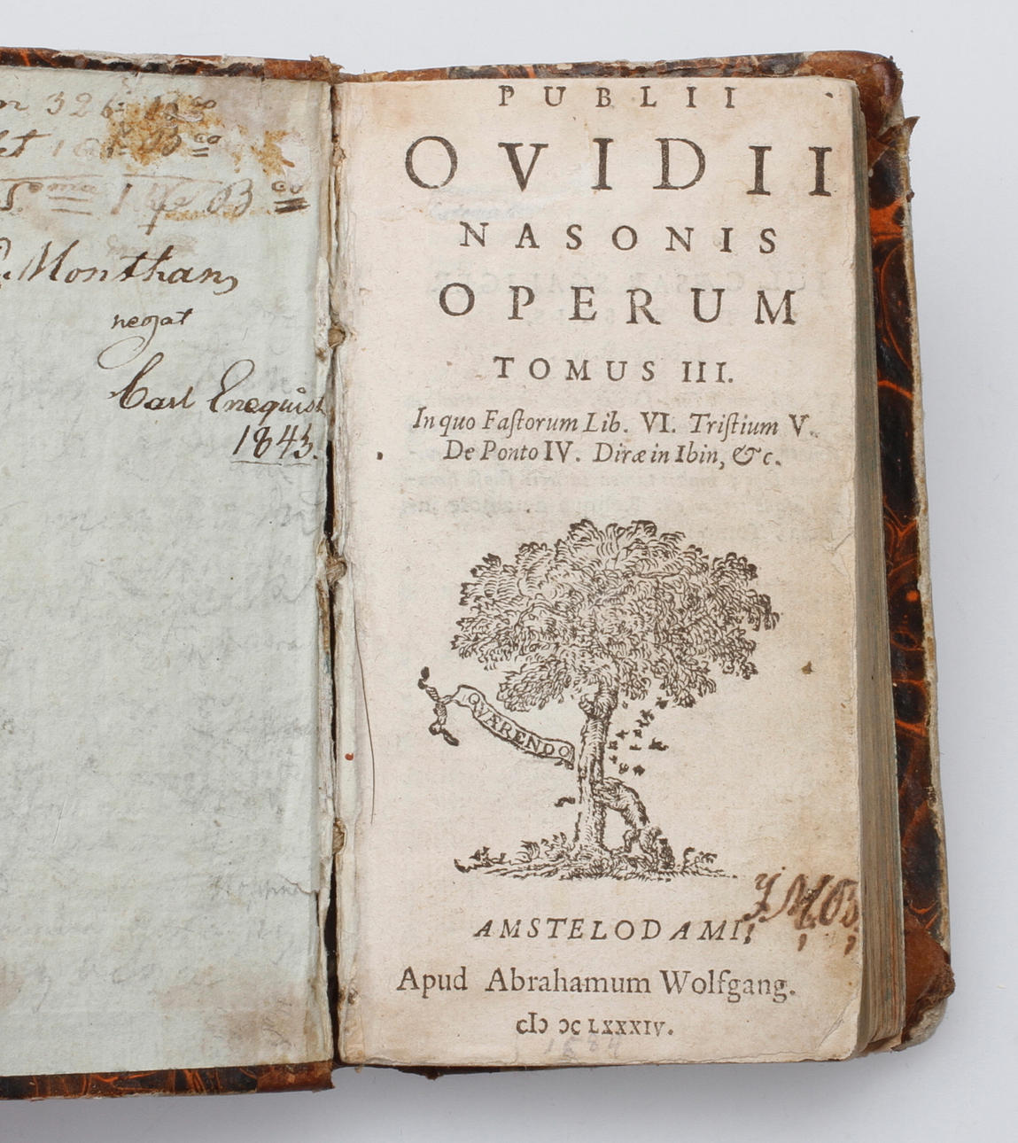 BOK, Publii ovidii nasonis operum tomus III, 1600 tal.
