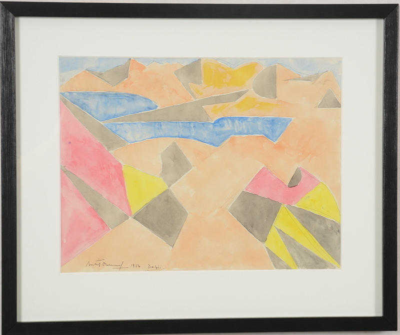 BERTIL ÖHLUND. Akvarell.