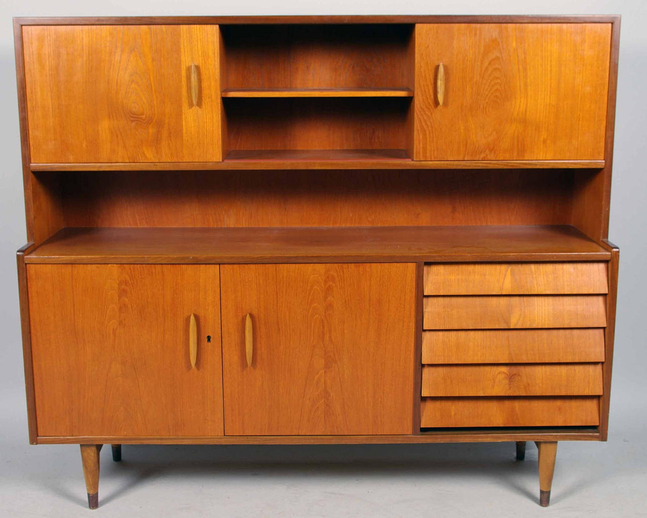 MATSALSSKÅP, teak, 1950/60-tal.