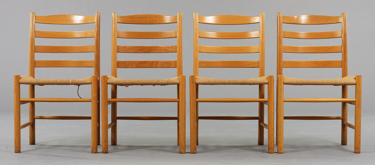 STOLAR, 4 st, "Kyrkstolen", Kaare Klint.