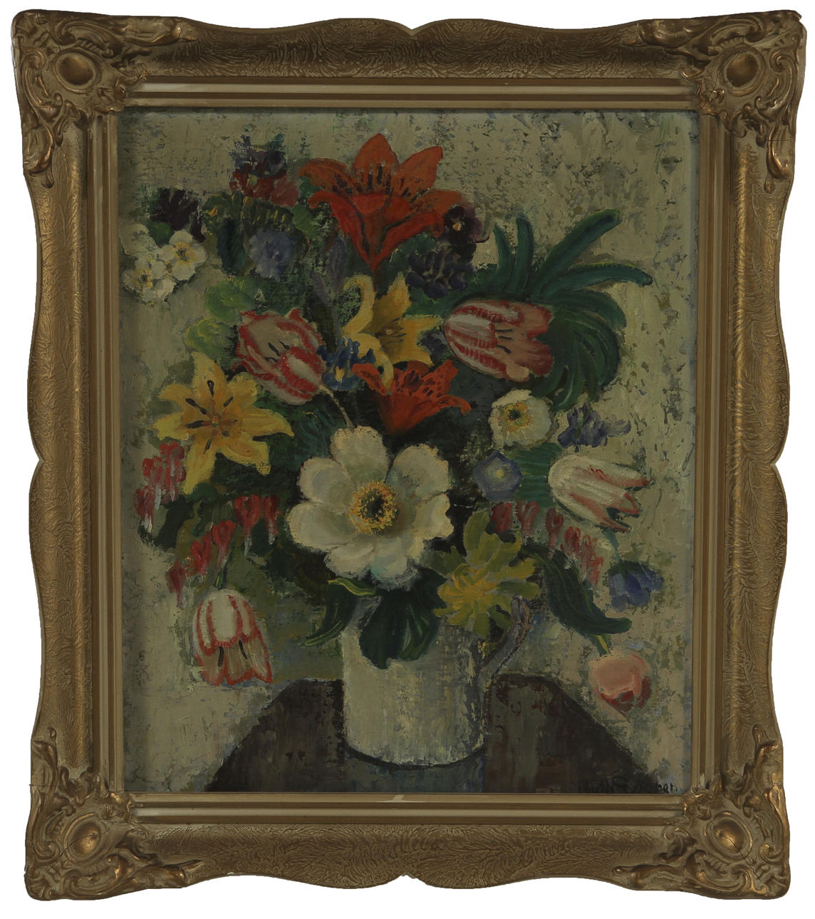 RUTH SJÖGREN. Olja på duk. Signerad.