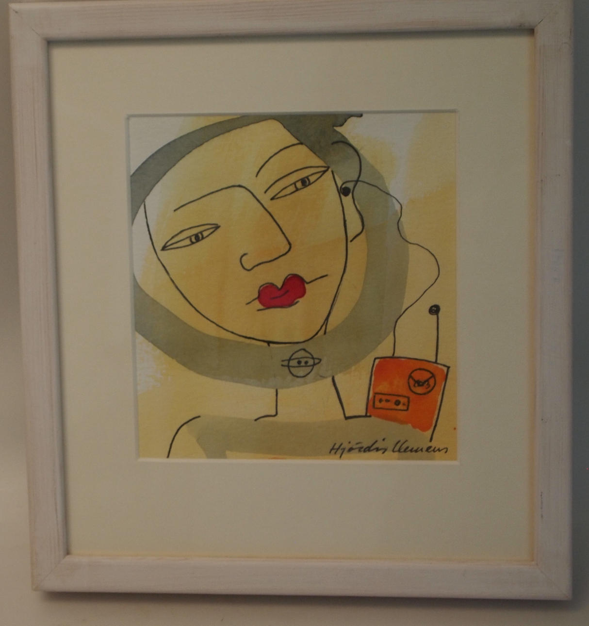 HJÖRDIS CLEMENS. Acuarela.