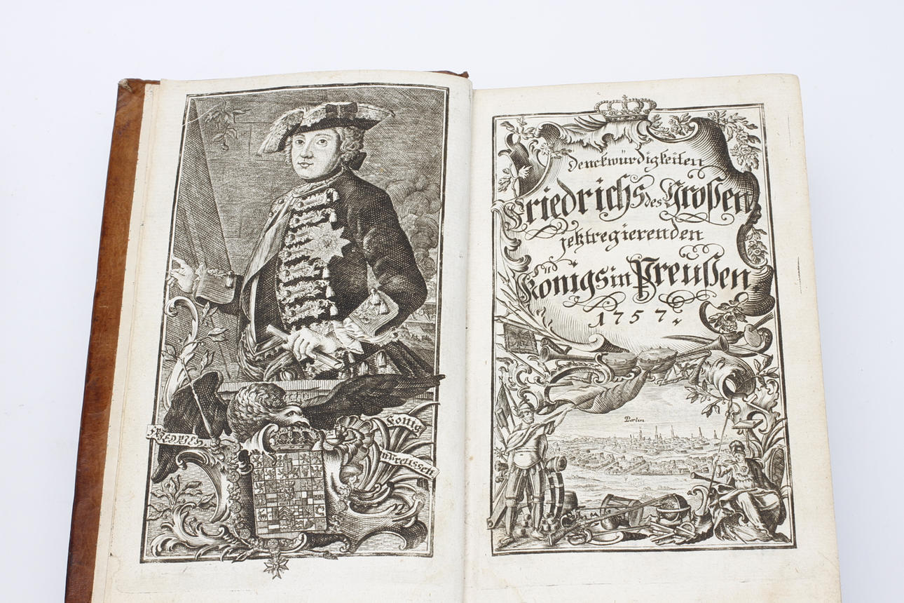 BÖCKER, 3 band, Fredrik II (des Grosse) konung i Preussen, 1757.