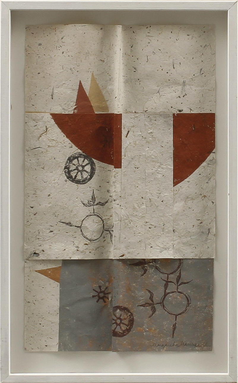 MARGARETA MANNERVIK. Komposition, blandteknik, signerad.