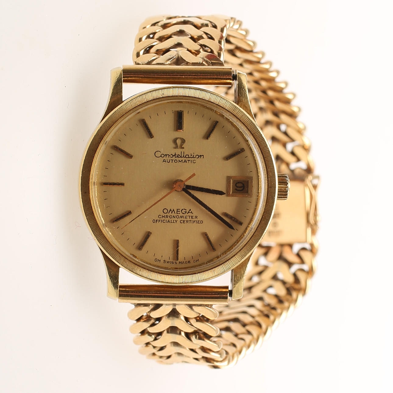 ARMBANDSUR, herr, Omega Constellation Automatic, 18k guld.