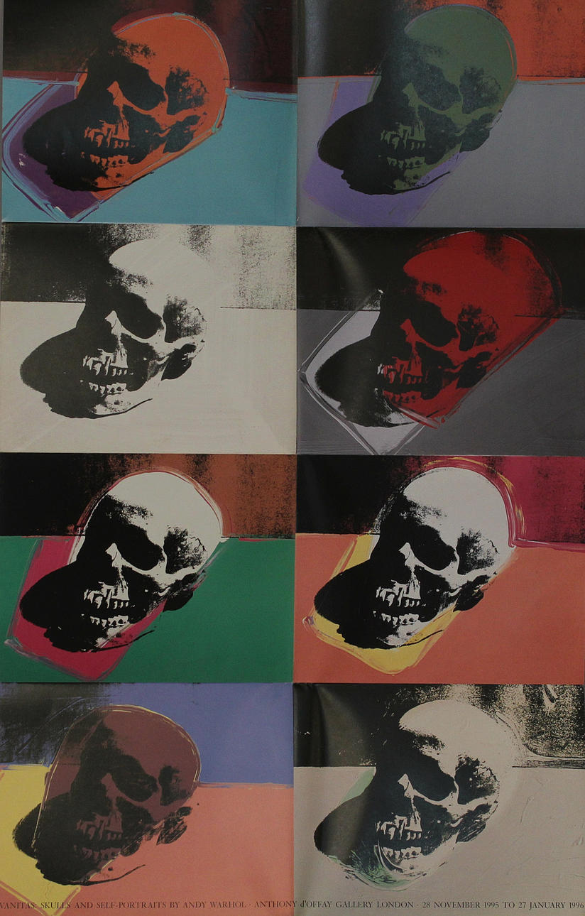 ANDY WARHOL. "Vanitas: Skulls and self-portraits 1976-1986". Offsettryck. Osignerad.