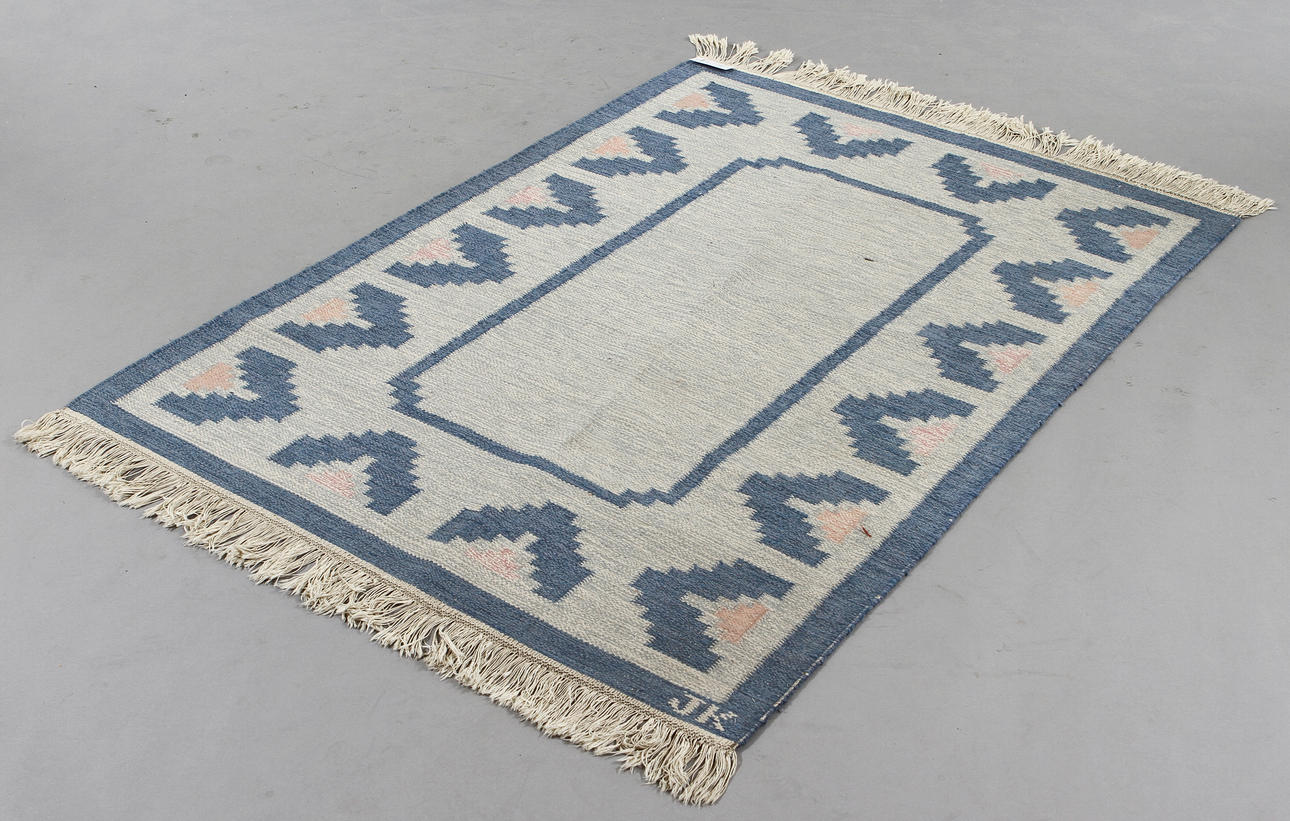 RÖLLAKANMATTA, sign JK. 144x200.