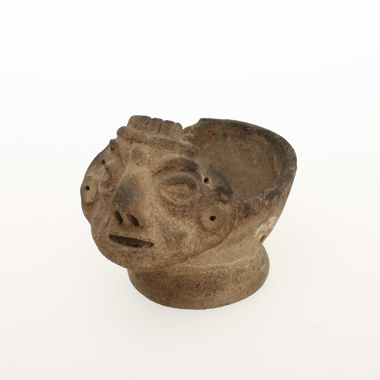 BOWL, earthenware, probably pre-Columbian.