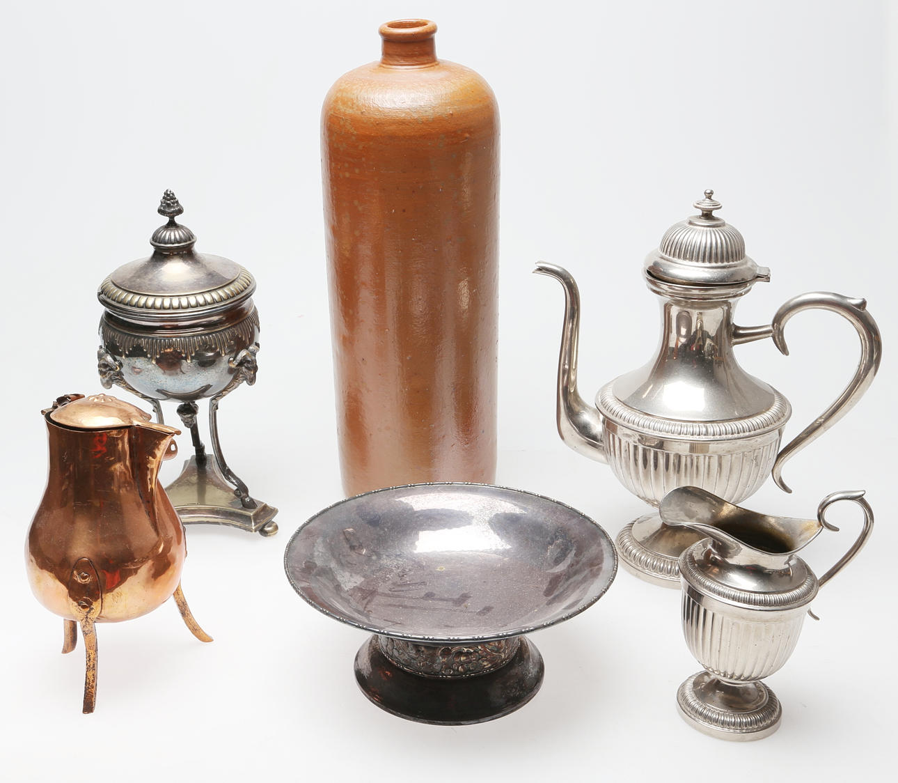 COLECCIÓN ALPACA, METAL, COBRE.