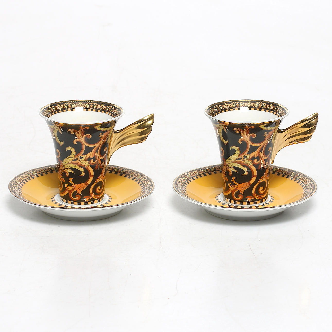 KOPPAR och FAT, 4 delar, Versace, Rosenthal, 1900-tal.