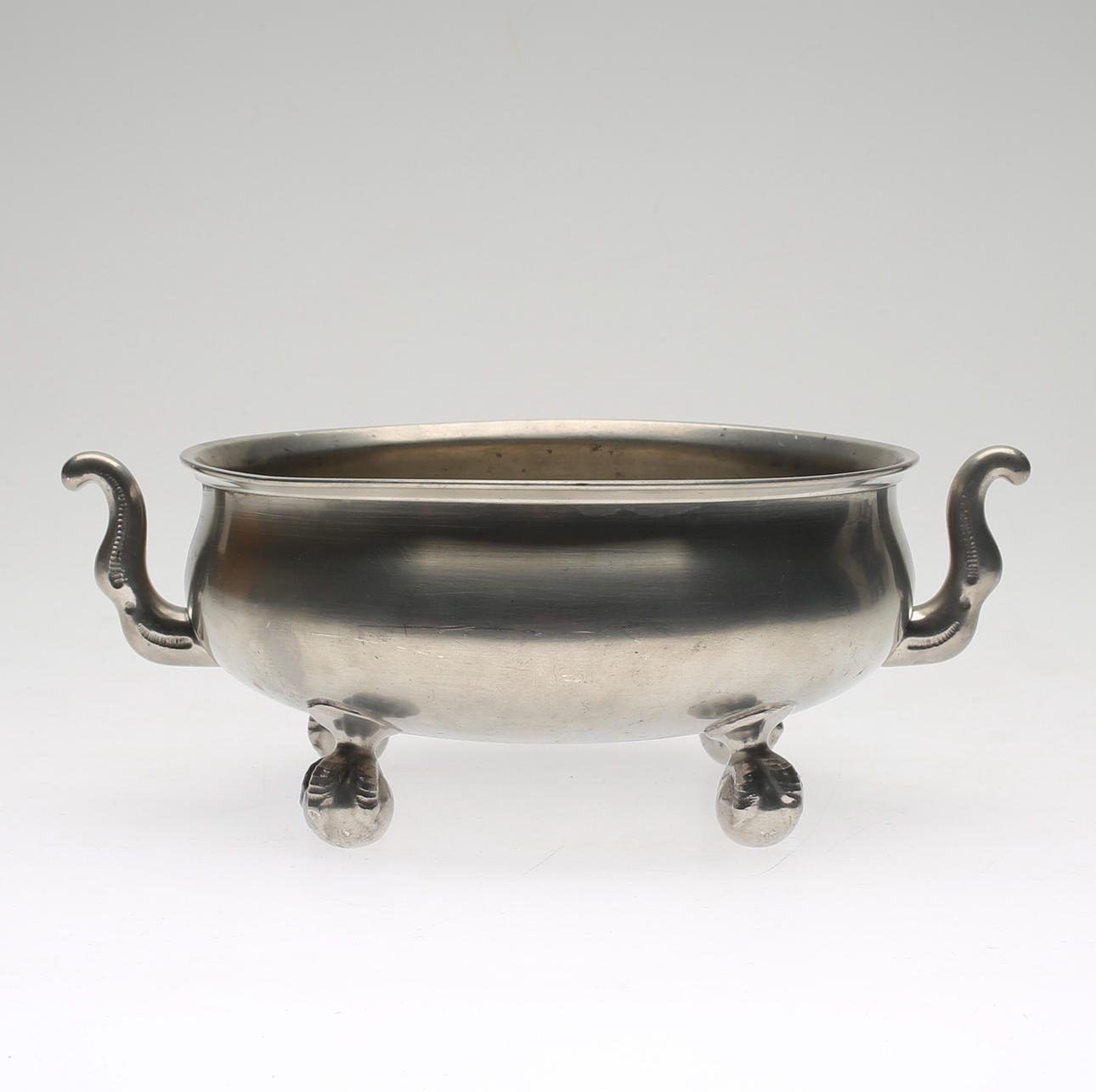 POOR BOWL, pewter, 1934.