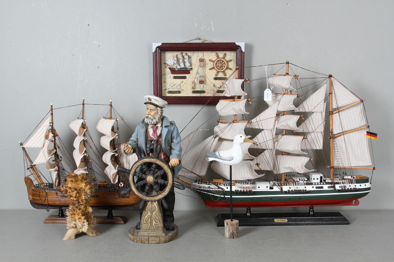 MODELLSKEPP mm, 6 delar.