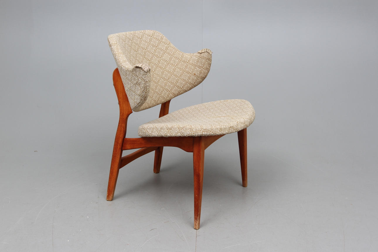 FÅTÖLJ, "Shell Chair", Ib Kofod Larsen, Danmark, 1960-tal.