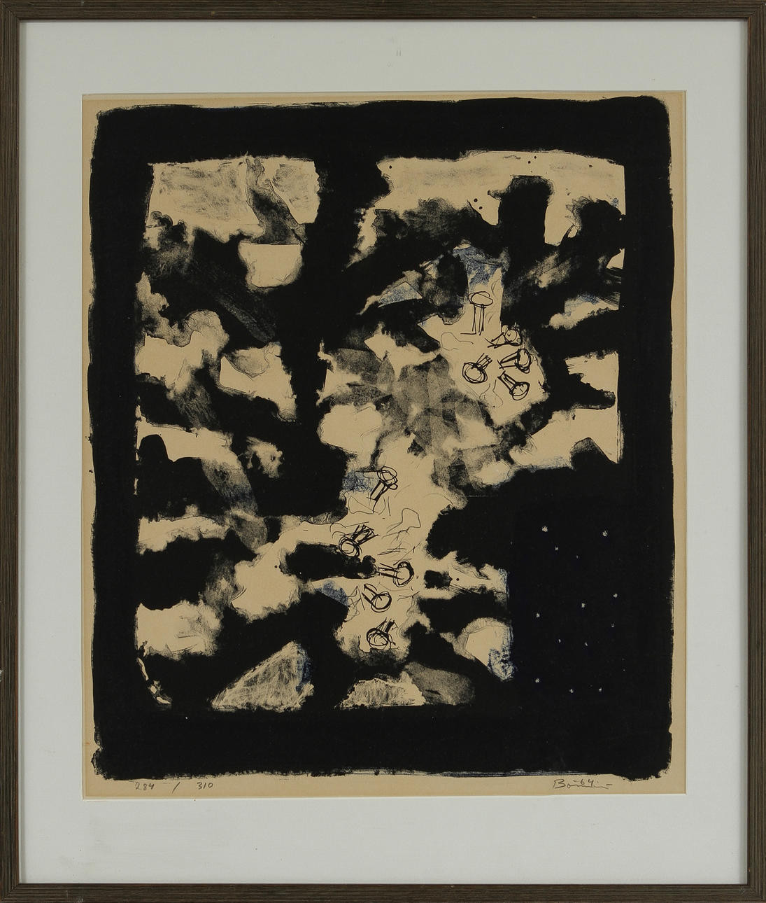 OLLE BONNIER. litografi, sign o numr 284/310.