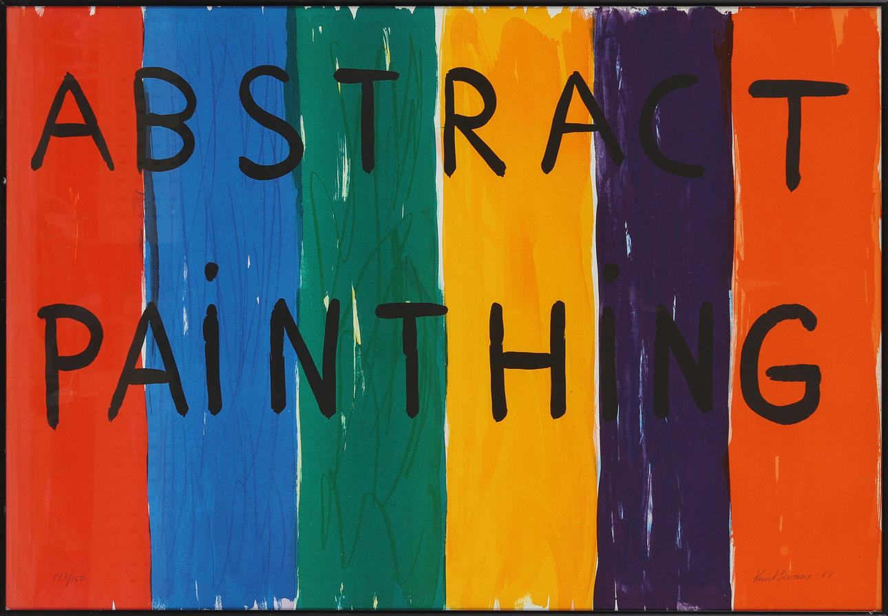 KNUT SWANE. färglitografi, sign o numr 147/150.