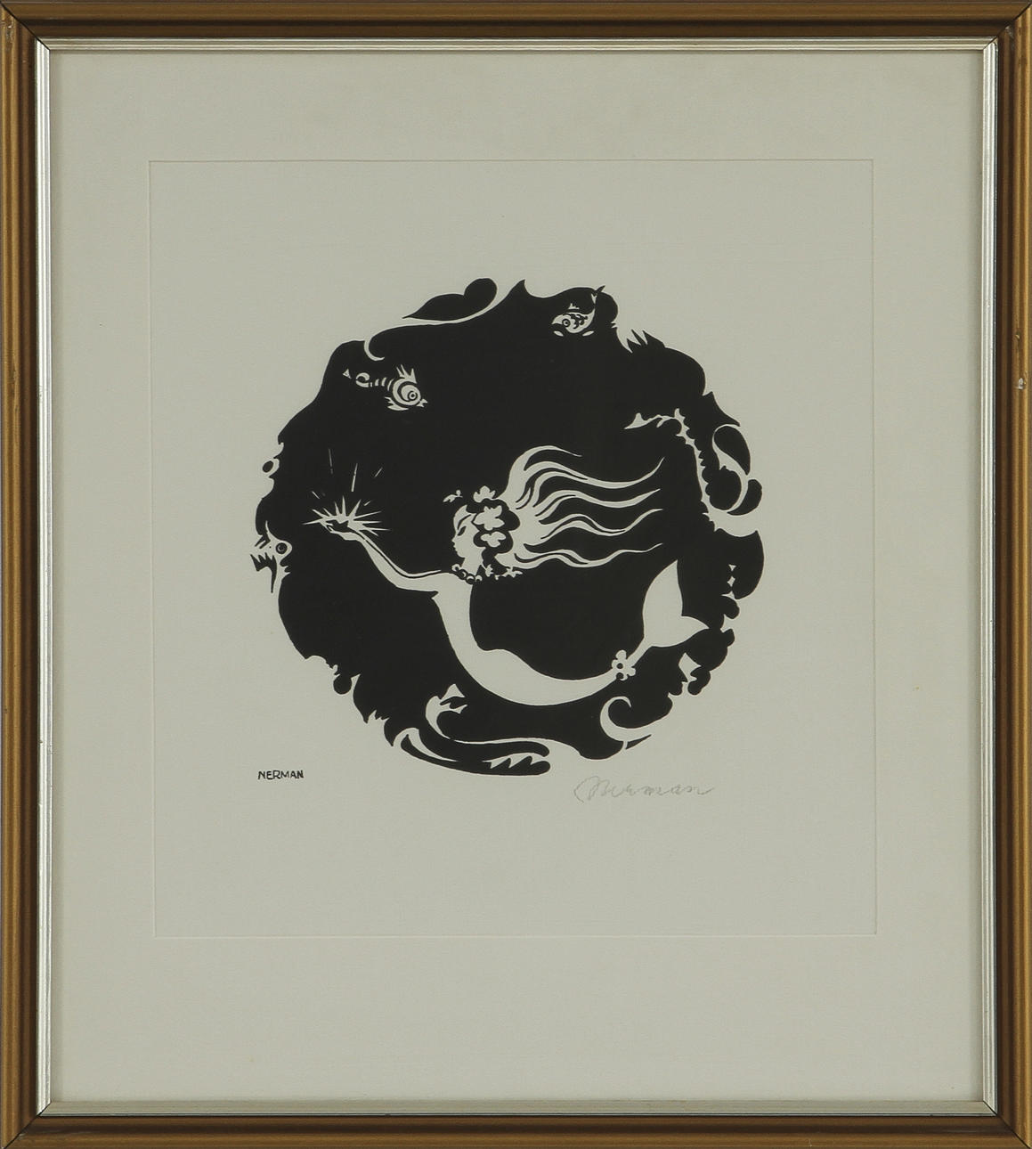 EINAR NERMAN. Färglitografi. Signerad.