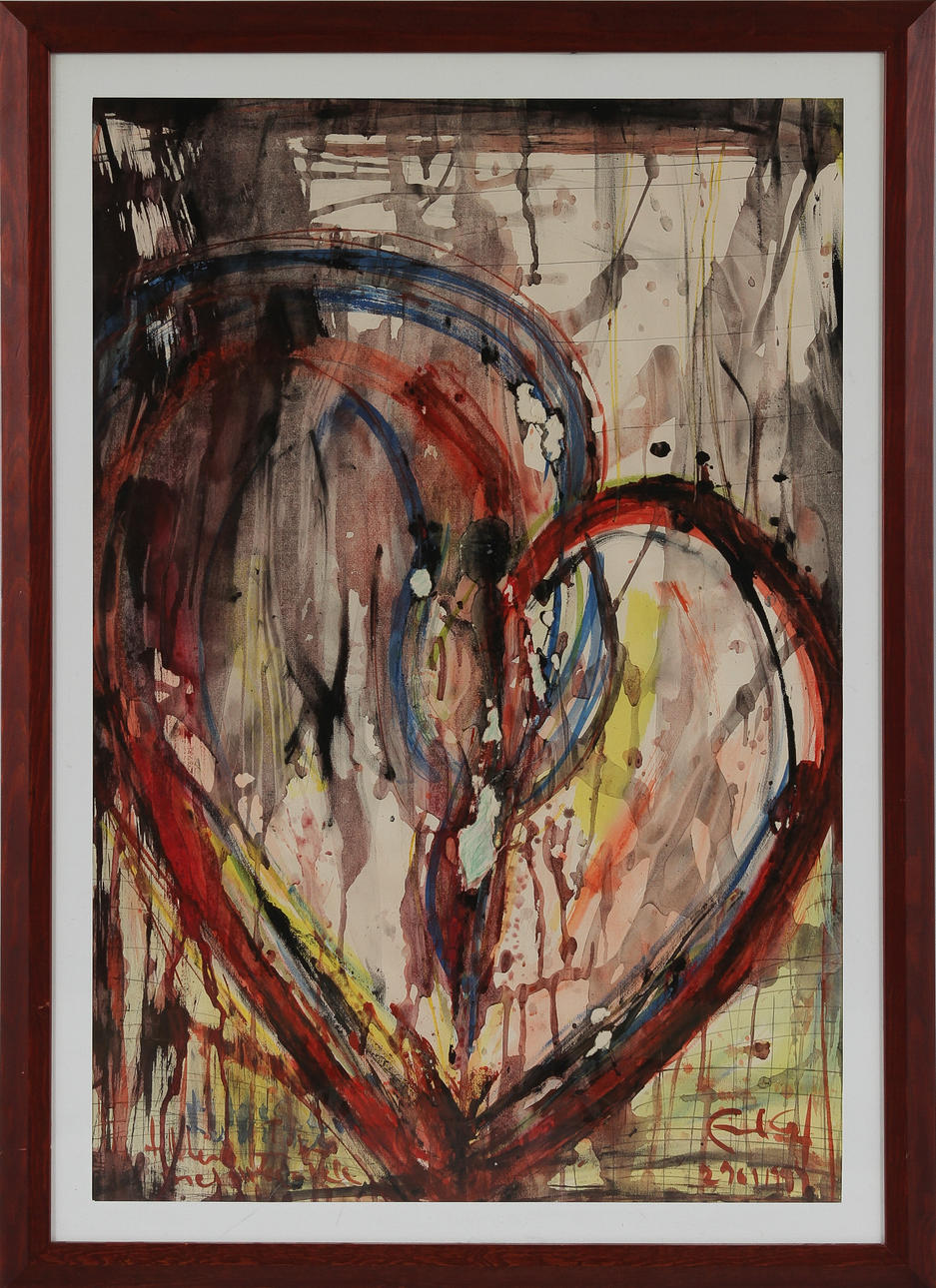 SAID CATIE. Akvarell, signerad- 94.