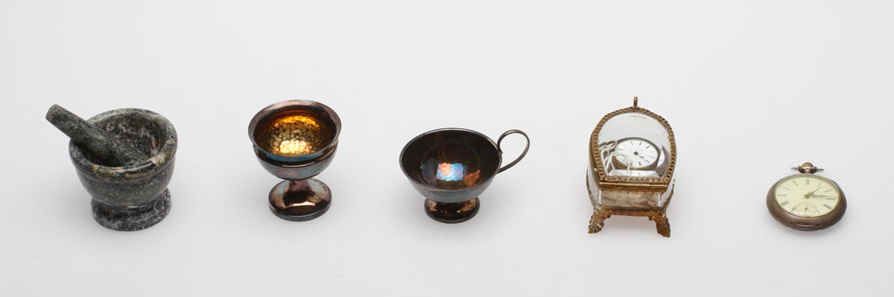 DIVERSE, 6 delar, bl.a. silver och fickur.