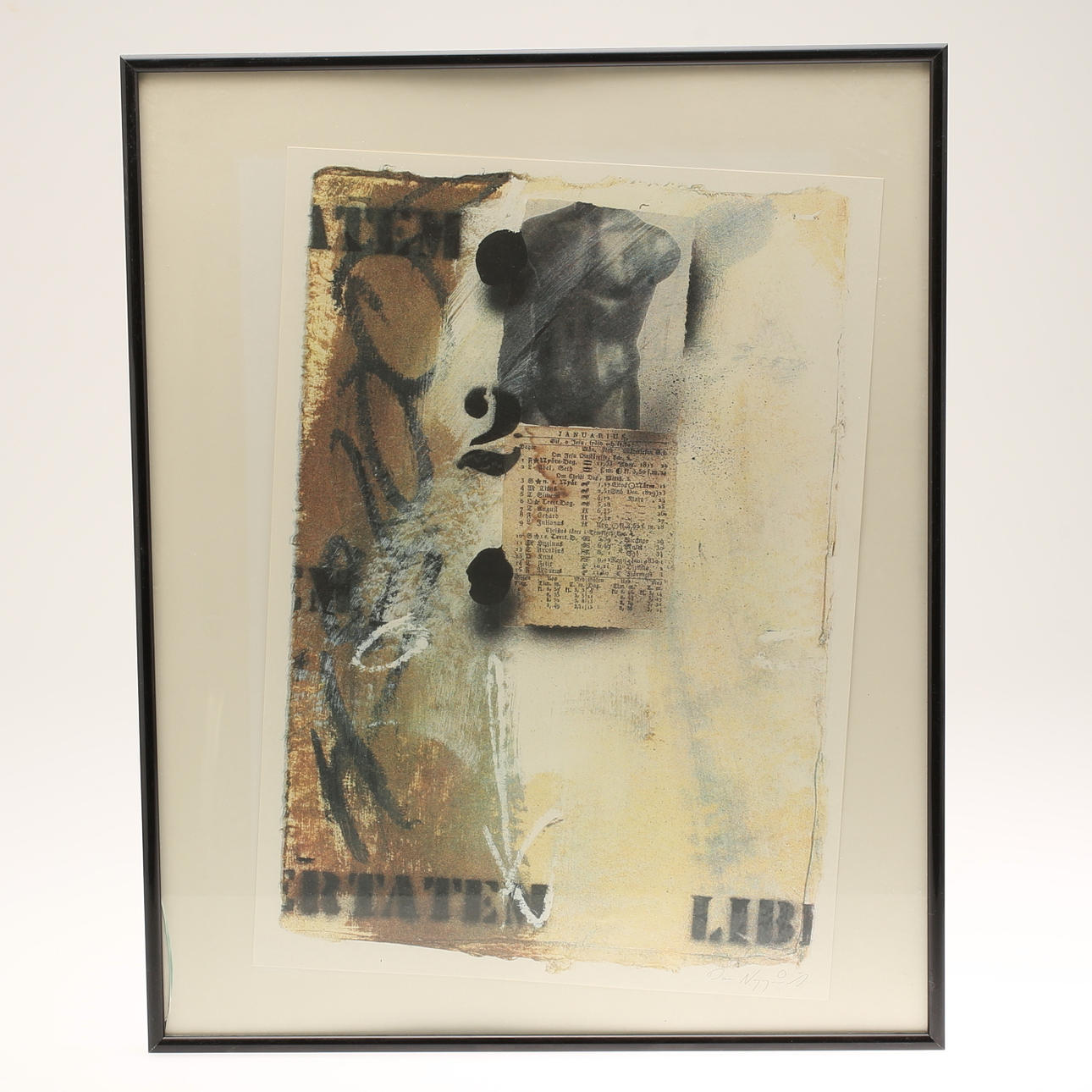 DAN NYGÅRD. Blandteknik, signerad.