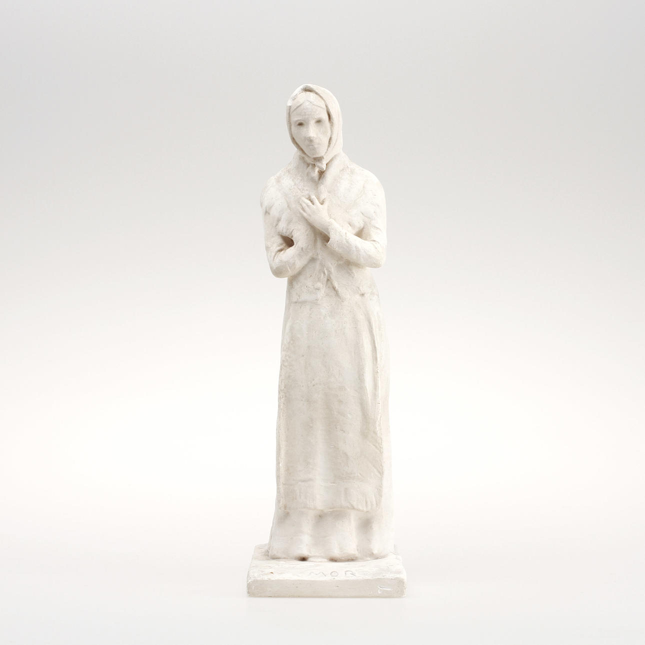 CARL ELDH. "Mor", skulptur, gips, signerad.