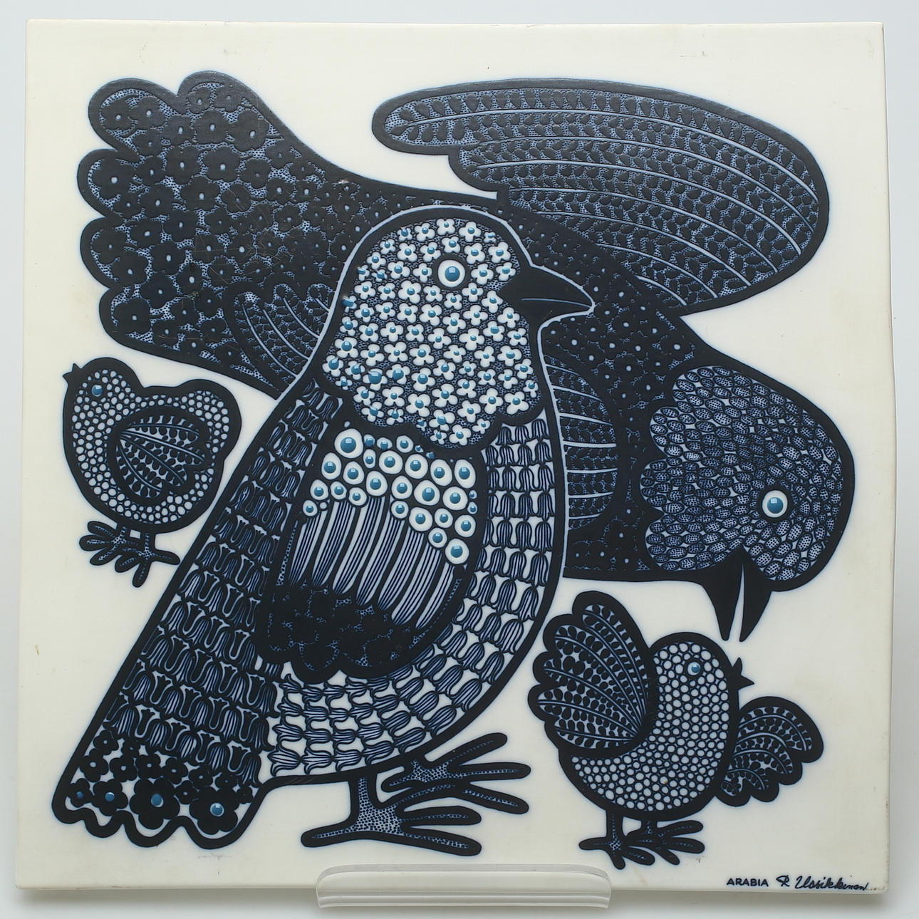 WALL PLAQUE, ceramic, Raija Uosikkinen, Arabia.