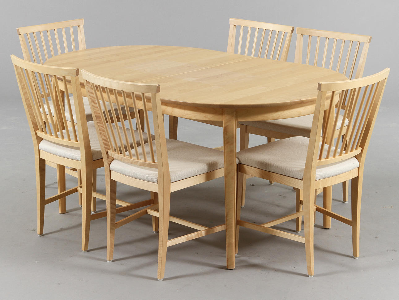 MATGRUPP, 7 delar, "Vardags", Carl Malmsten, Stolab.