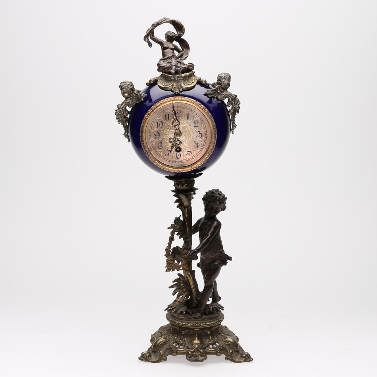 TABLE PENDULUM, neo-rococo, late 19th century.