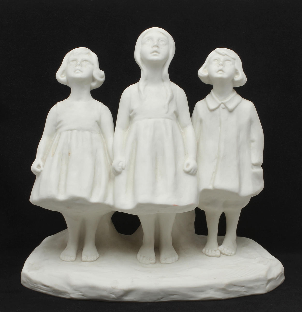 FIGURIN, "Vildgässen", parian, Alice Nordin, Gustavsberg.