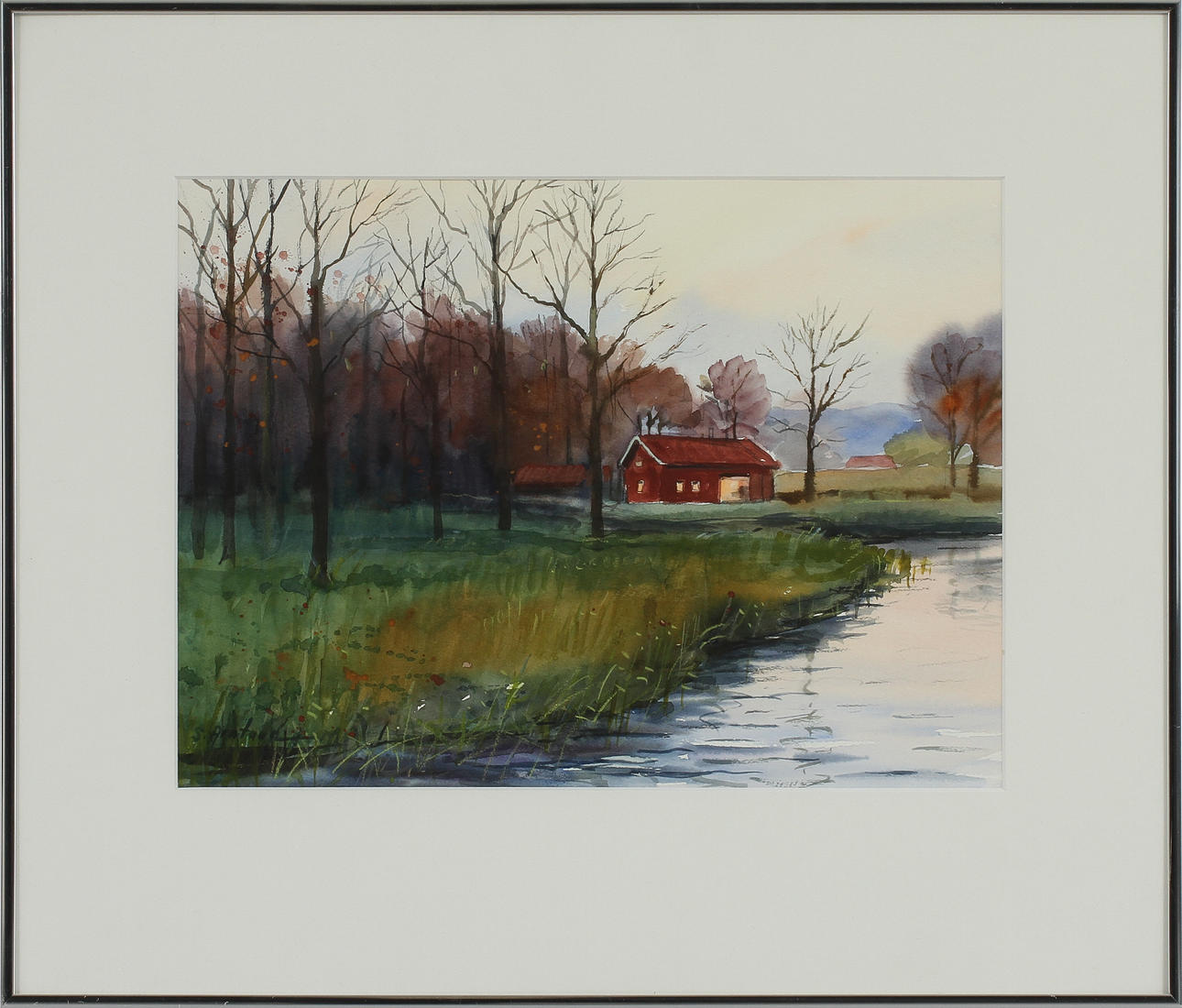 SARO ARATOUN. Akvarell, signerad.