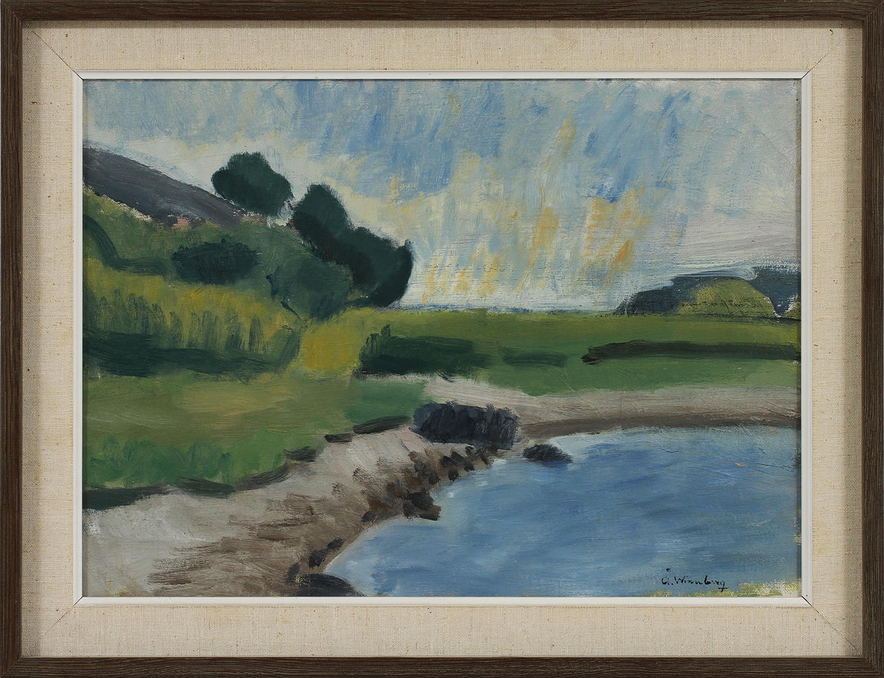 ÅKE WINNBERG. Olja på duk, signerad.