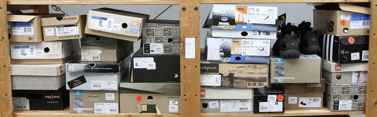 NYA SKOR, ca 22 par, bland annat Meindl, Nokian, Adidas och Haglöfs.