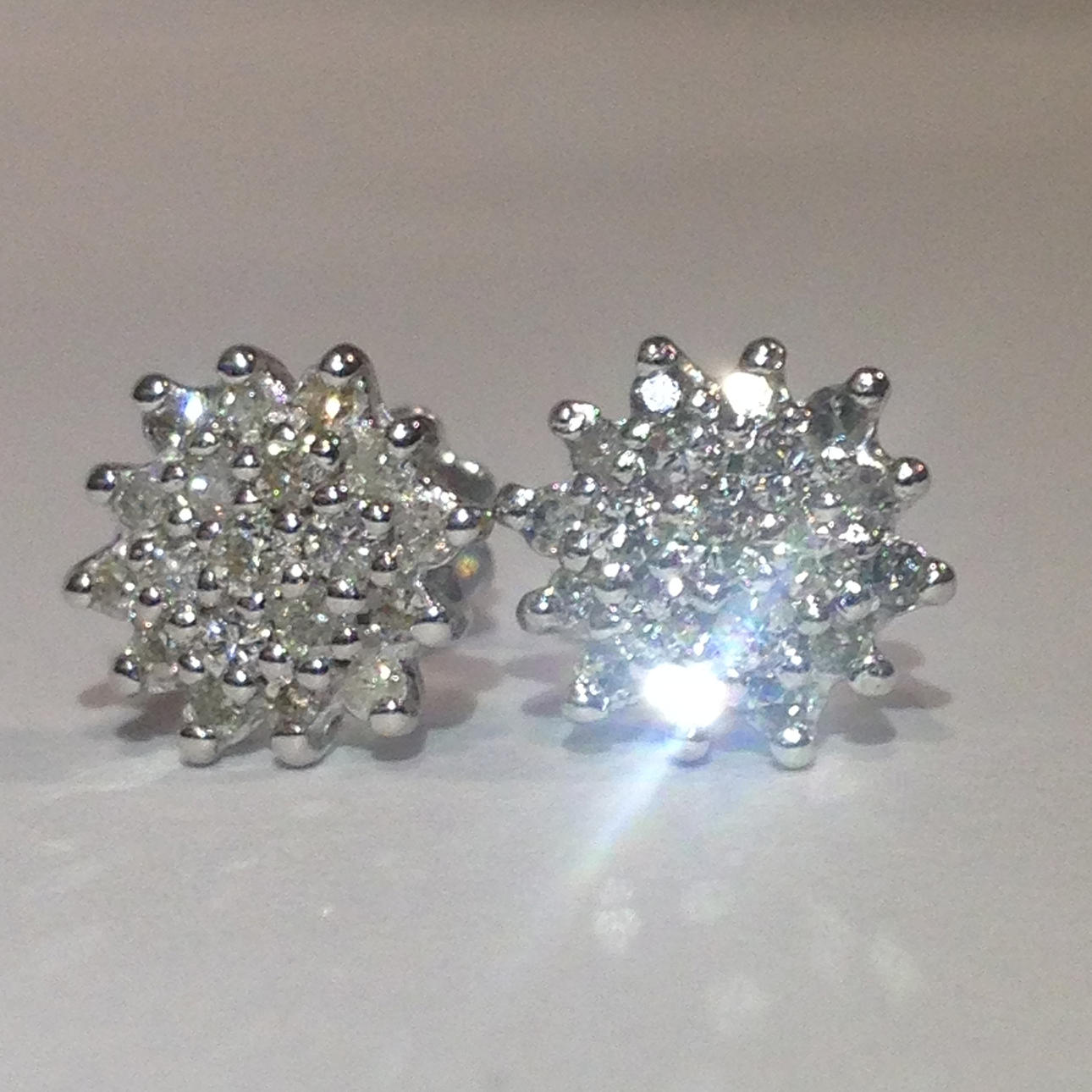 DIAMOND KLUSTER ÖRHÄNGEN.