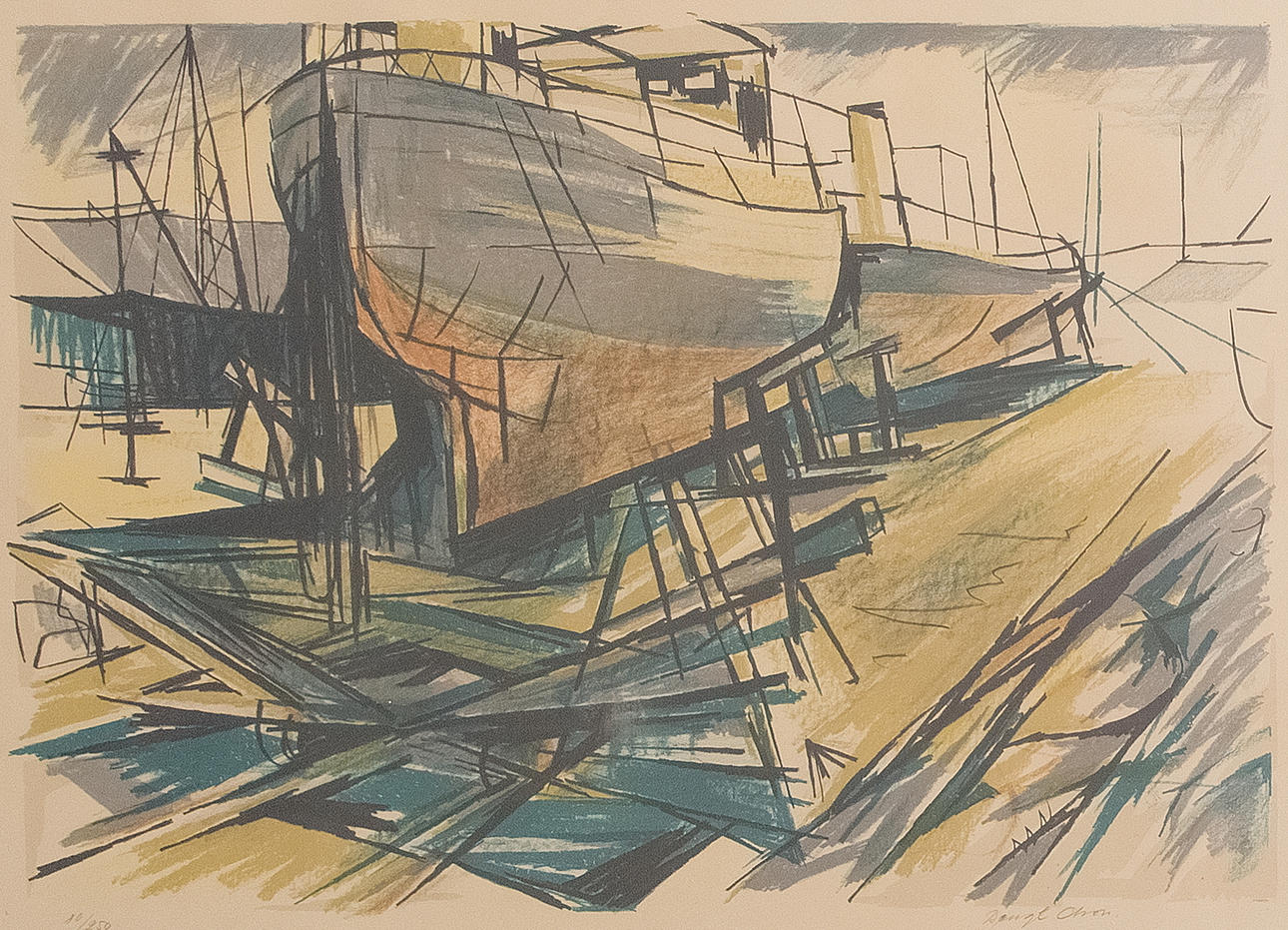 BENGT OLSON. Lito 80/250 signed in pencil, 1900s.