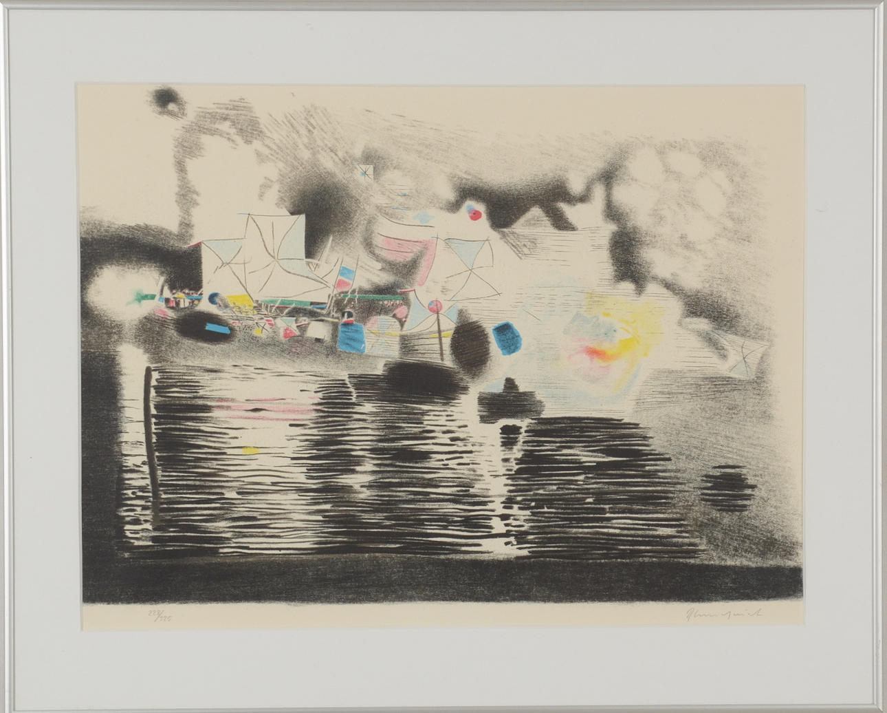 RALPH LUNDQUIST. Color lithograph.