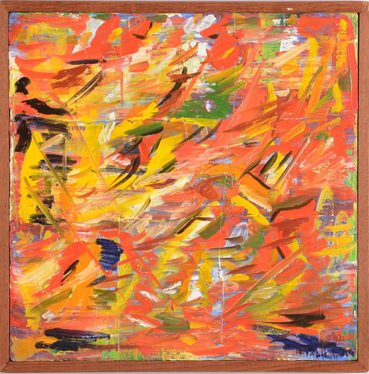 OIDENTIFIERAD DANSK KONSTNÄR. Acryl/olja på duk.