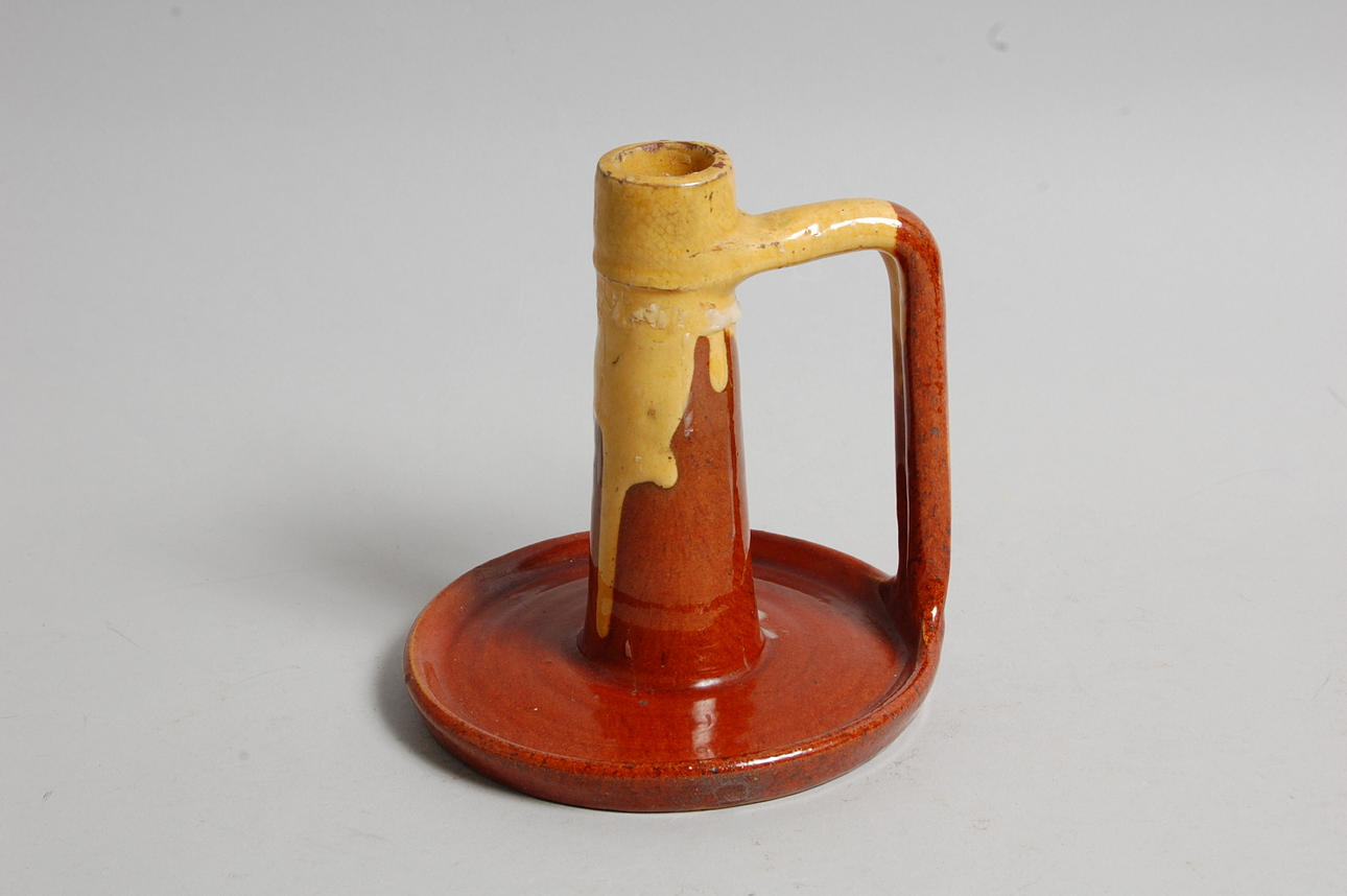 LJUSSTAKE, lergods, 18-1900-tal.