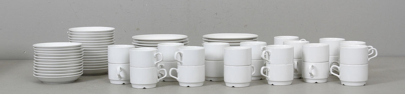 KAFFEGODS RÖRSTRANDS 80 delar. sent 1900-tal.