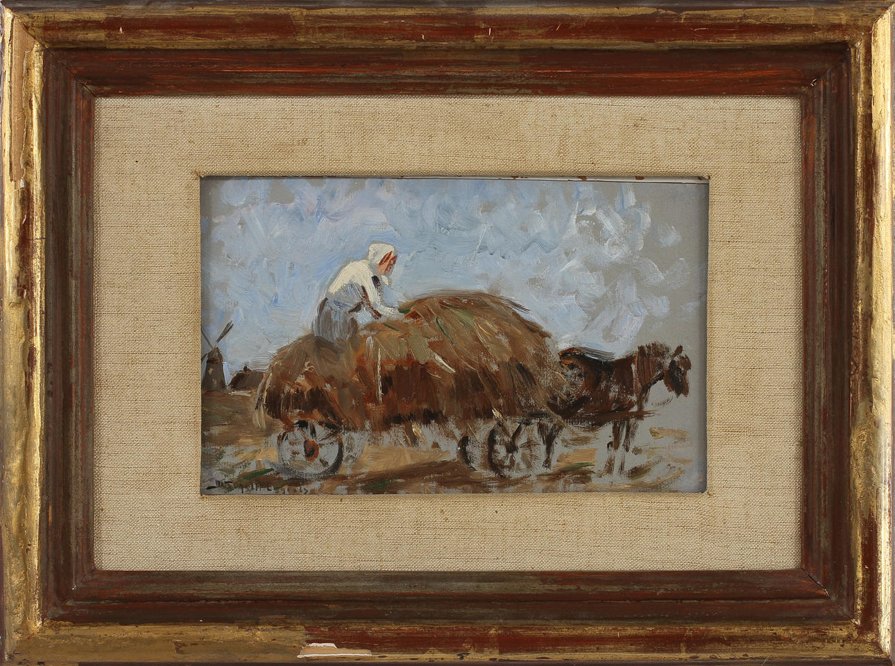 INGEBORG WESTFELT-EGGERTZ. Olja på pannå, signerad.