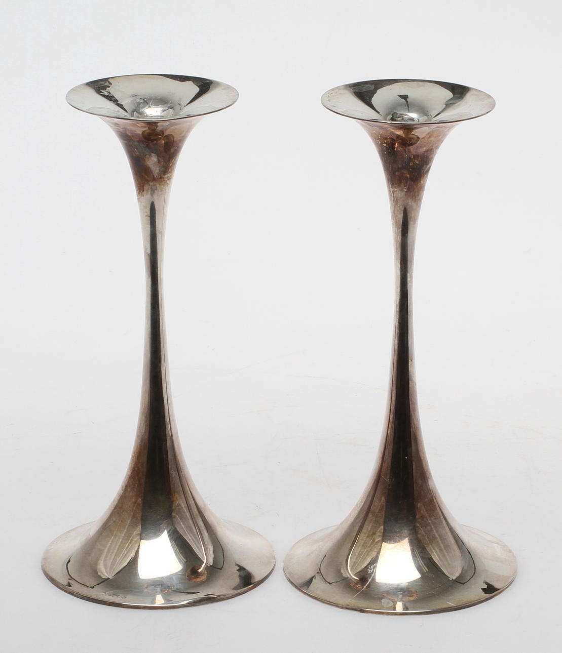 LJUSSTAKAR, 1 par, sterlingsilver, England.