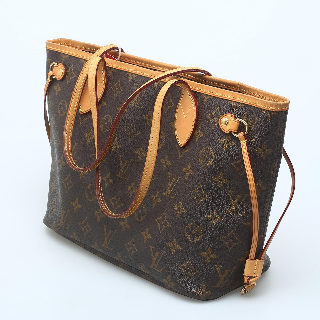 LOUIS VUITTON. Håndtaske, "Neverfull", monogramlærred.