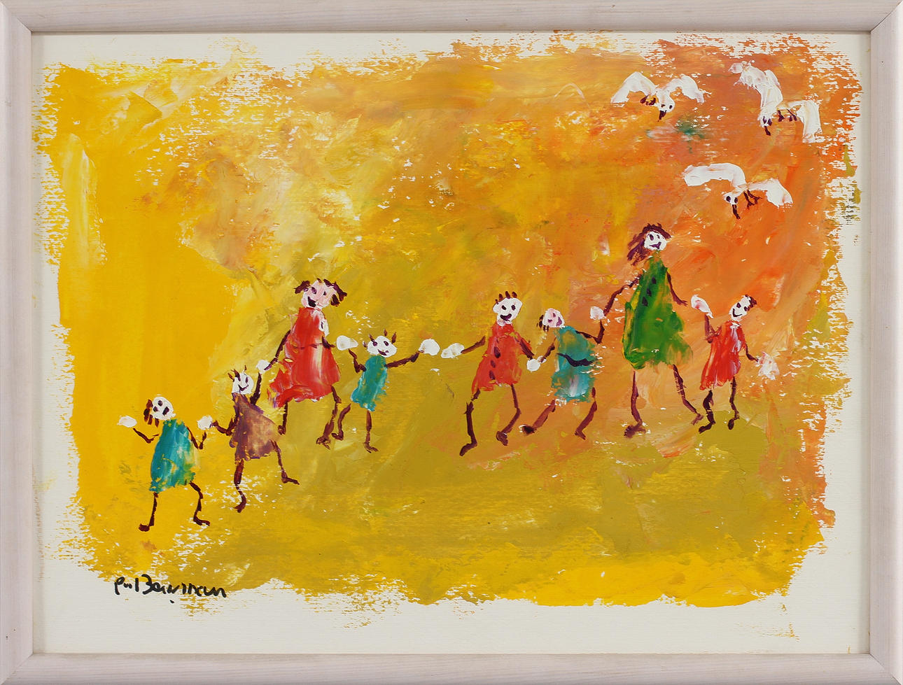 PER BERGMAN. Olja på pannå, signerad.