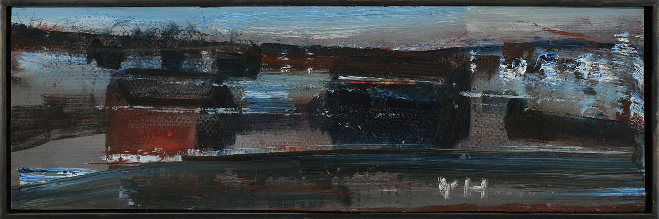 YNGVE HENRIKSEN. Olja på pannå, signerad Y H.