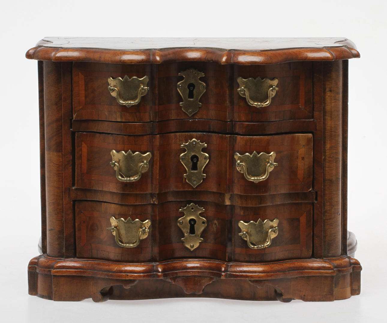 MINIATYRBYRÅ, senbarock, 1700-tal.