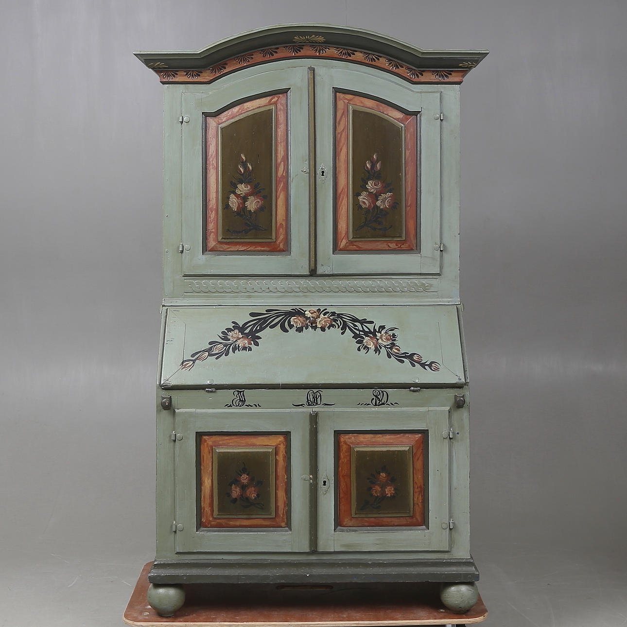 WRITING CABINET, Johan Bäckström, dated 1820.