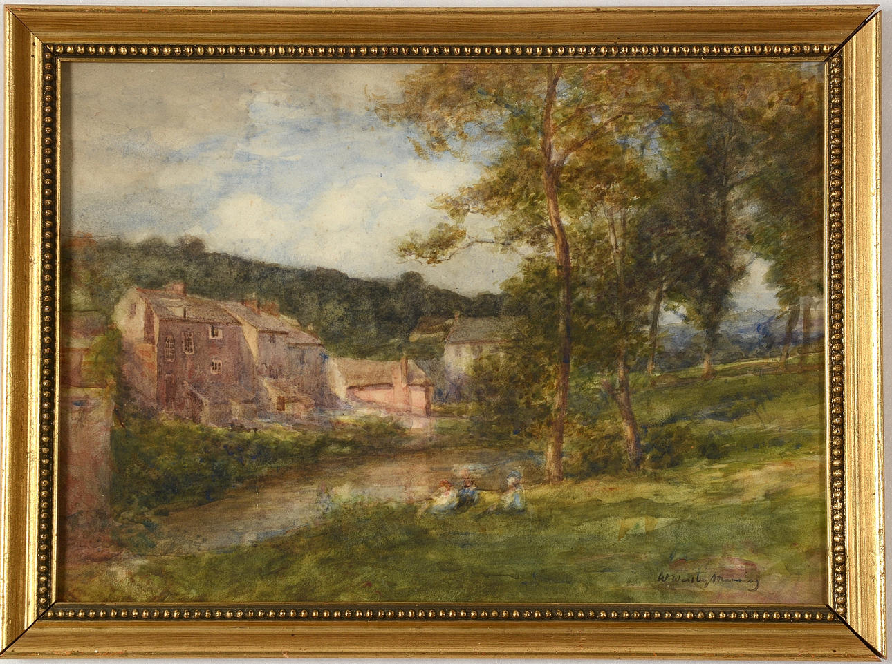 WILLIAM WESTLEY MANNING. Akvarell.