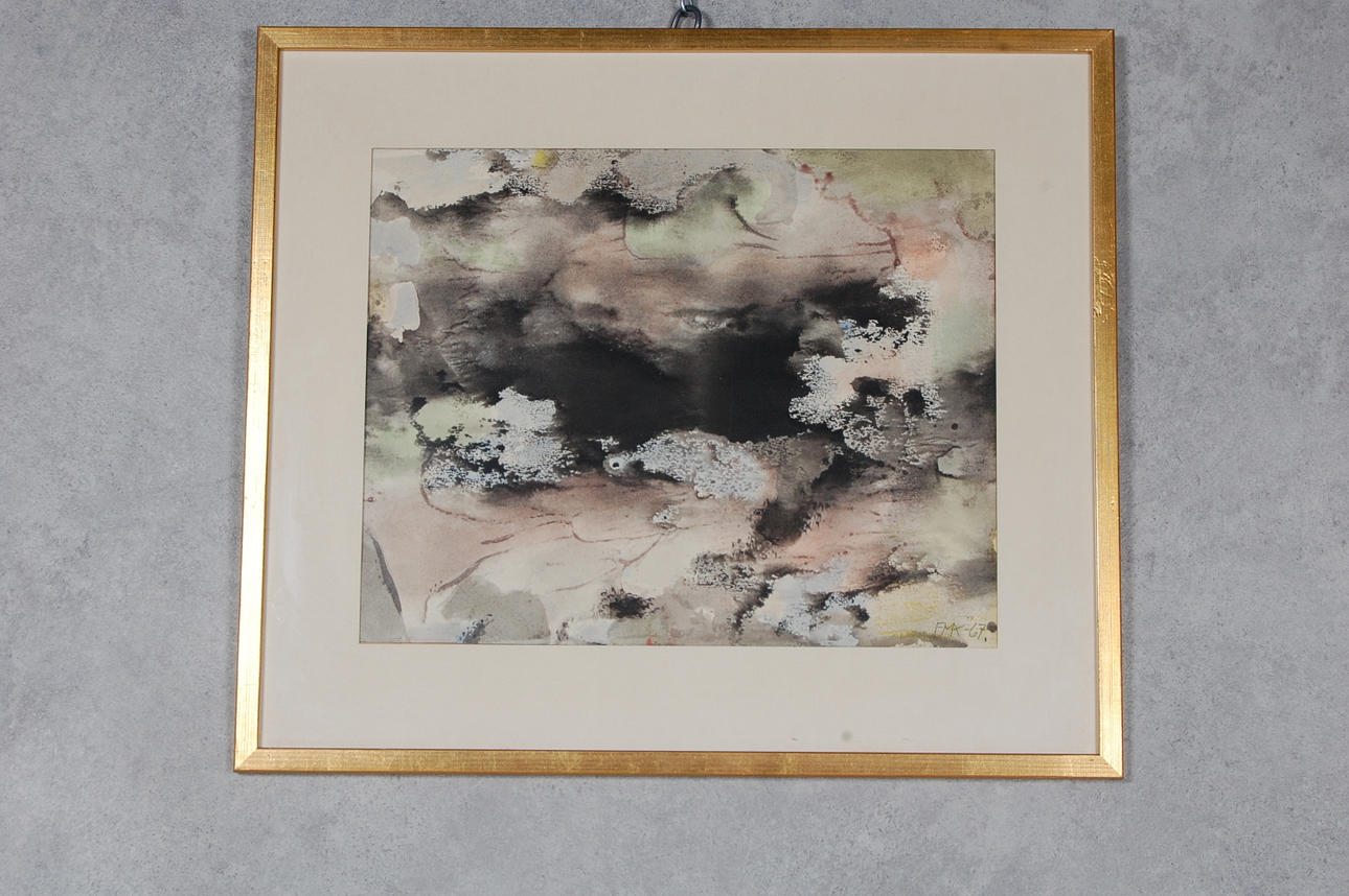 FRANS MICHAEL KEMPE. akvarell, signerad, daterad -67.